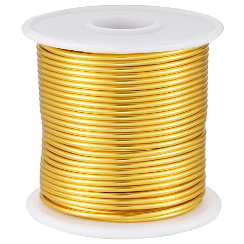 12 Gauge Gold Aluminum Craft Wire (105 Foot)