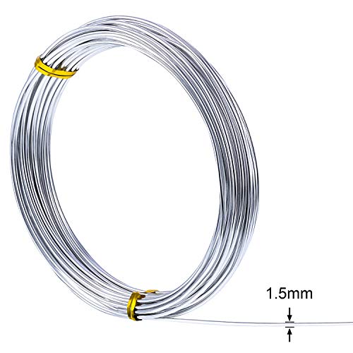 1 Roll Aluminum Wire for Jewelry Making (32.8 Foot)