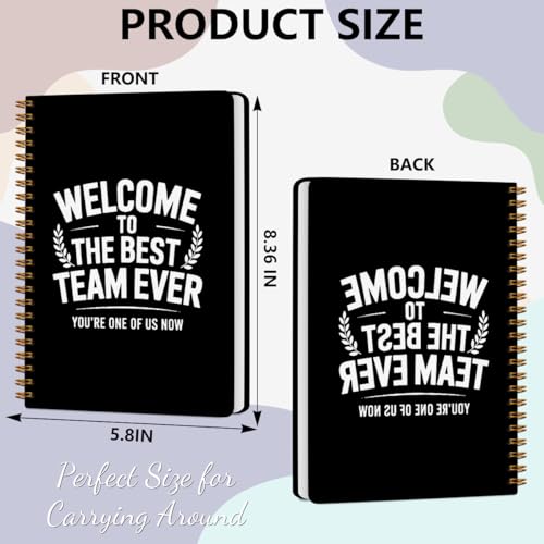 Welcome To The The Best Team Ever 160 Blank Pages Hardcover Spiral Notebook