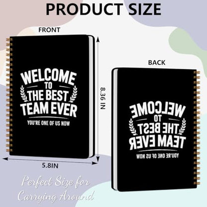 Welcome To The The Best Team Ever 160 Blank Pages Hardcover Spiral Notebook