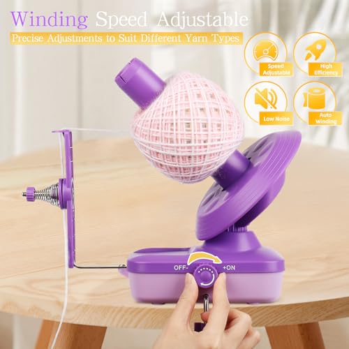 Electric Yarn Winder for Crocheting