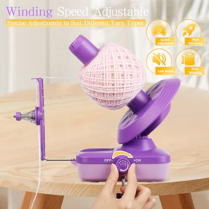 Electric Yarn Winder for Crocheting