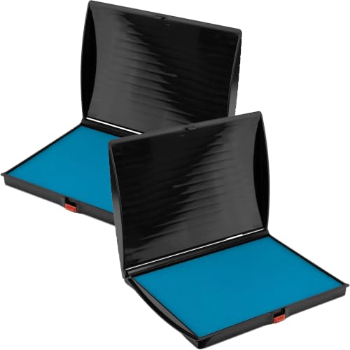 Large Premium Light Blue Ink Stamp Pad
