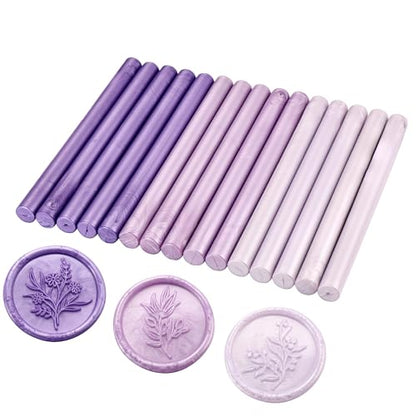 15Pcs Glue Gun Sealing Wax Sticks for Wax Seal Stamp (15 Count)