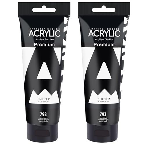 Black Acrylic Paint Set (8 Fl Oz)