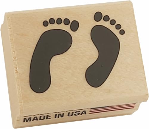 Feet Rubber Stamp