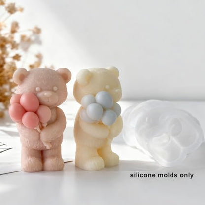 Balloon Bear Candle Molds