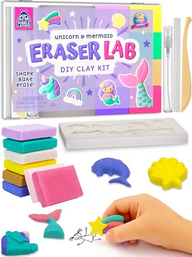 Eraser Lab Mermaid & Unicorn Eraser Making Kit for Kids 4