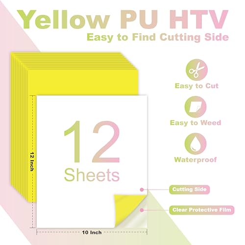 Yellow PU Heat Transfer Vinyl