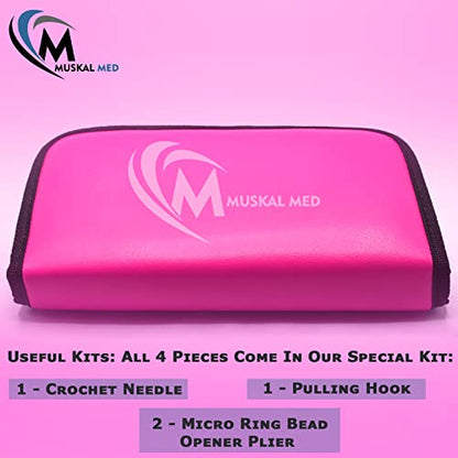 Professional Hair Extension & Beading Tool Kit Remove Plier Set for beads