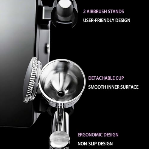 Airbrush Kit with Quiet Air Compressor