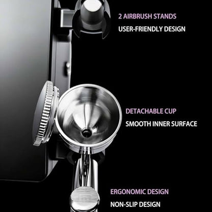 Airbrush Kit with Quiet Air Compressor