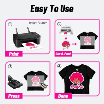 Pinkie Heat Transfer Paper for Inkjet Printer (10 Count)