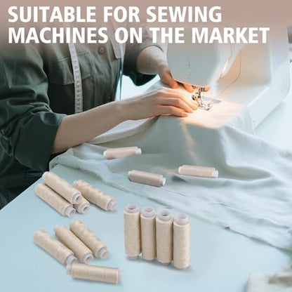 8 Rolls Sewing Thread 200 Yards Each Roll Thread for Sewing Machine (1600 Foot)