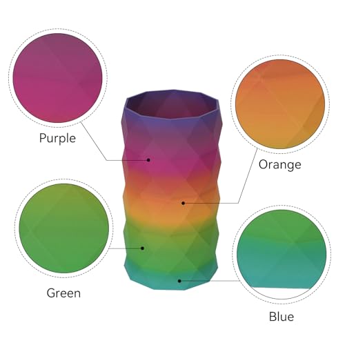 Matte Rainbow PLA 3D Printer Filament (10 .)