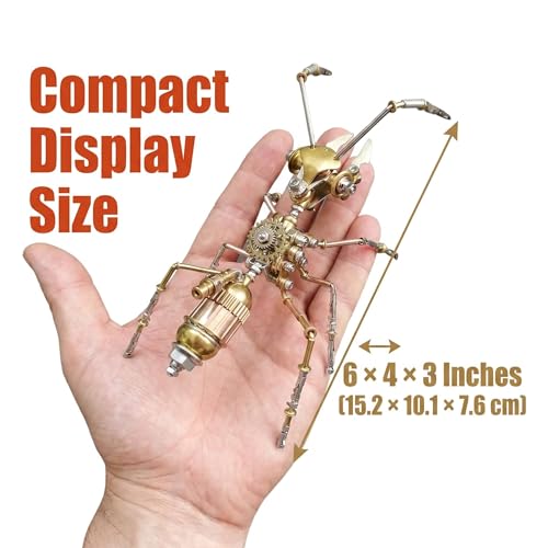 Steampunk Ant 3D Metal Puzzle Model Mechanical Kits 150+ Parts 2 (100 Count)