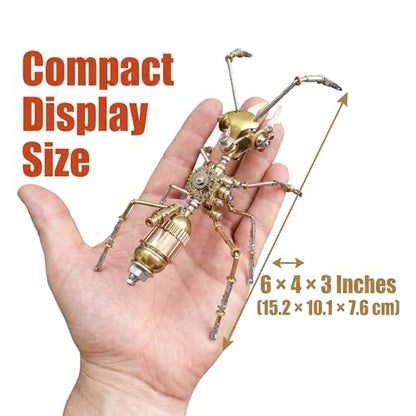 Steampunk Ant 3D Metal Puzzle Model Mechanical Kits 150+ Parts 2 (100 Count)