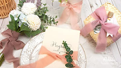 Blush Pink Chiffon Ribbon 1 (60 Foot)