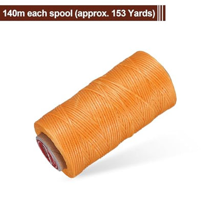 Flat Leather Sewing Waxed Thread