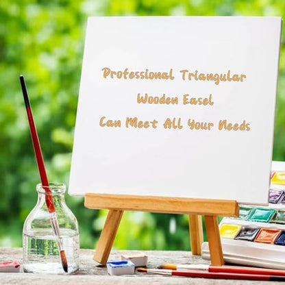 4Pack 9 Inch Pine Wood Easels (4 Count)