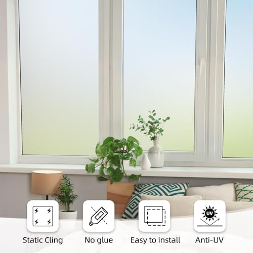 Window Privacy Film Frosted Stripe Window Film (6.468 Sq Ft)