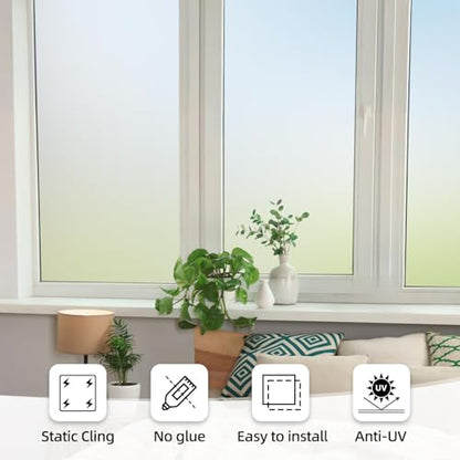 Window Privacy Film Frosted Stripe Window Film (6.468 Sq Ft)