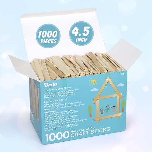 1000 Pcs Popsicle Stick (1000 Count)