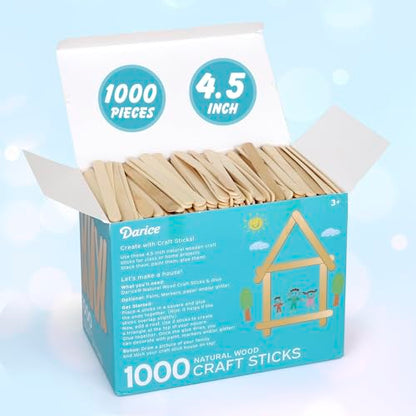 1000 Pcs Popsicle Stick (1000 Count)