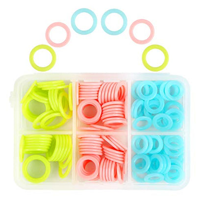 180 PCS Stitch Markers for Crocheting (180 Count)