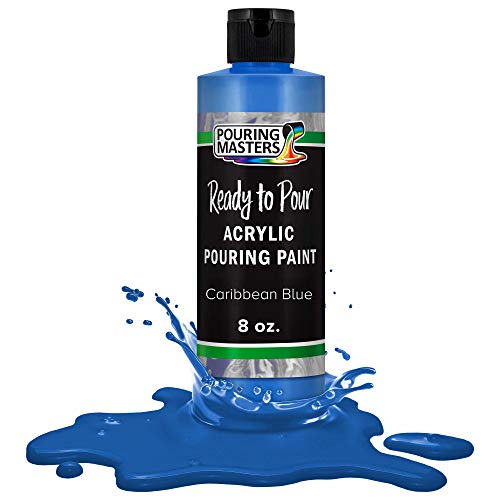 Pouring Masters Caribbean Blue Ready to Pour Acrylic Pouring Paint (8 Fl Oz)