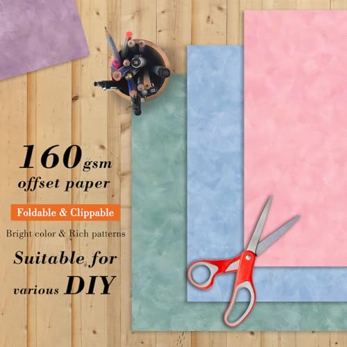 6 Inch Macaron Color Scrapbooking Paper Pad (24 Count)