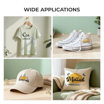 White Glitter HTV Heat Transfer Vinyl