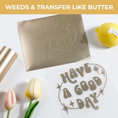 Champagne Gold Metallic Permanent Vinyl (6 Sq Ft)