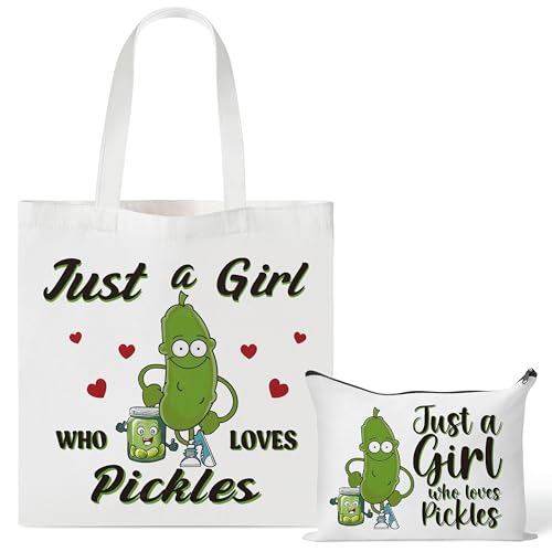 Cute Pickle Canvas Bags Set