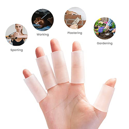 20 PCS Gel Finger Sleeve Protectors (20 Count)
