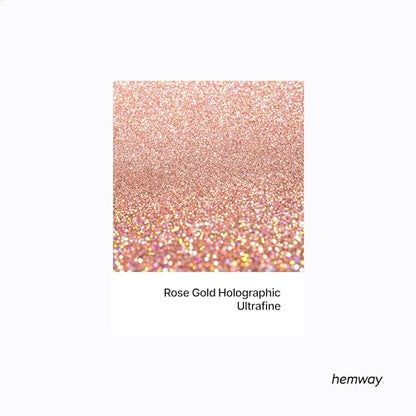 Resin Glitter Rose Gold Holographic 100g (3.5274 Ounce)