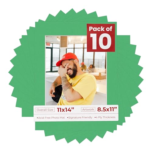 11x14 Mat for 8.5x11 Photo (10 Count)