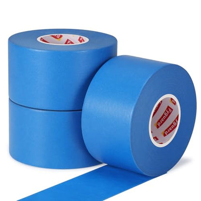 3 Rolls Painters Tape 2 Inch Wide Blue Painters Tape for Wall Painting (3 Count)