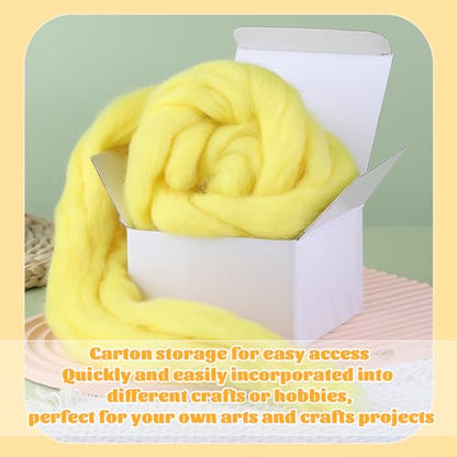 3.53oz Needle Felting Wool Roving Wool for Felting Wool Felting Supplies