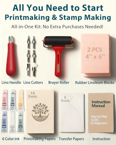 Linocut Tools Block Printing Kit