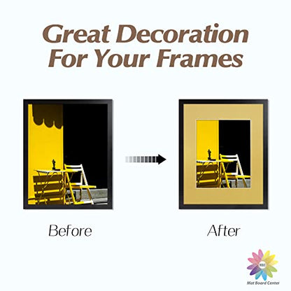 Mat Board Center 10 Pack 11x14 Photo Mats for 8x10 Picture (10 Count)