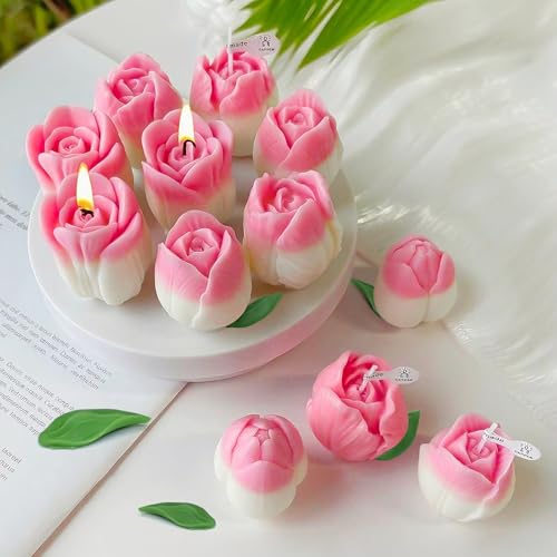 Tulip Candle Molds with Leaf Mold (4 Count)