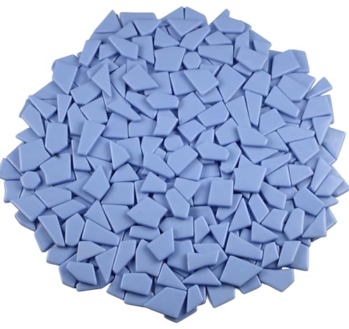 Irregular Glass Mosaic Tiles Bulk 500g Glossy and Iridescent Mosaic Glass Tiles for DIY Projects and Arts and Crafts Solid Colors and Mixes (263 Count)