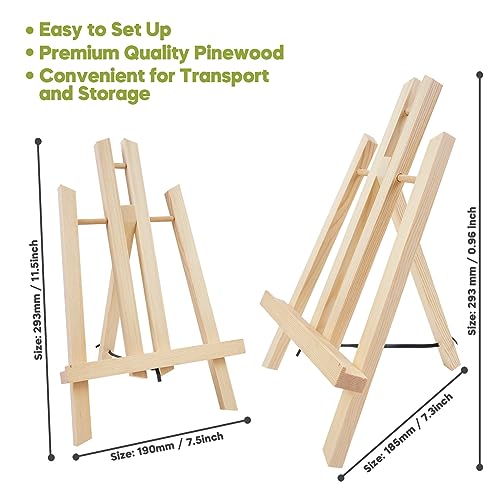 6 Pack 11.8" Tabletop Easel (6 Count)