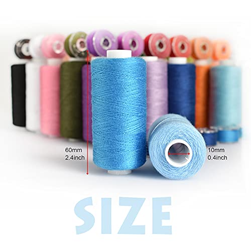72Pcs Bobbins Sewing Threads Kit