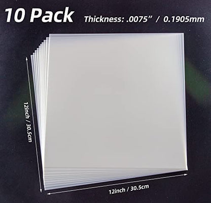 7.5mil Blank Mylar Sheets (10 Count)