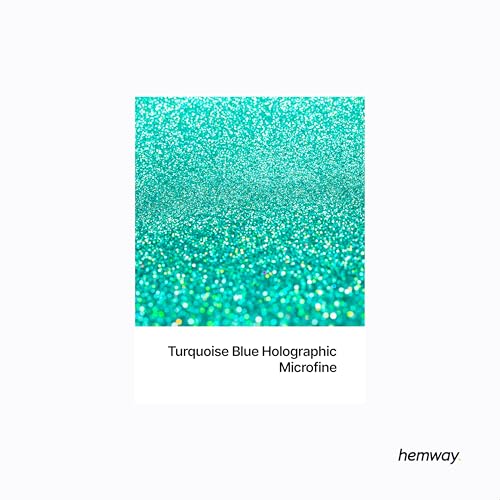 Resin Glitter Turquoise Blue Holographic 100g Microfine (3.5274 Ounce)