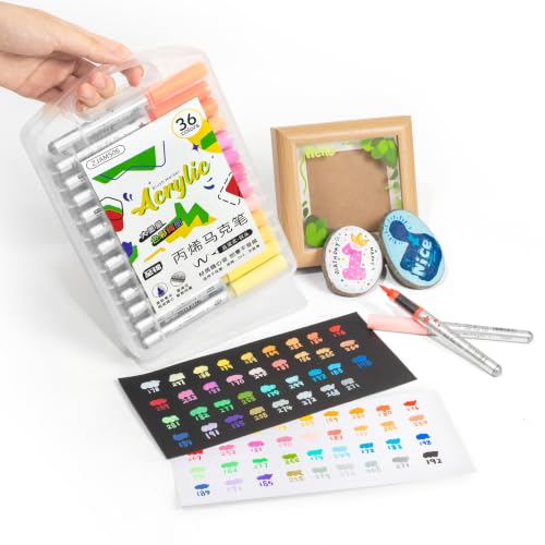 36 Color Acrylic Paint Markers (36 Count)