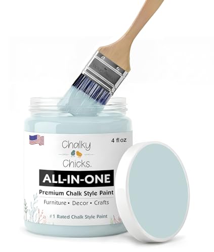Cancun Blue 4 Fl Oz Chalk Paint for Furniture All in One