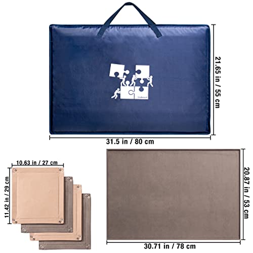 1000 Piece Jigsaw Puzzle Board with Padded Cover (1000 Count)